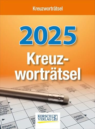 Korsch-Verlag Kreuzworträtselkalender 2025 - Tages-Abreißkalender mit 328 Seiten im Format 12 cm x 16 cm