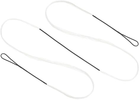 PATIKIL Recurve Bogensehne, Bogenschießen Bogensehnen Ersatz 14 Stränge Langbogen Sehne Bogenschnur für Universelle Recurvebogen Bogensportausrüstung, Weiß AMO 66 (Tatsächlich 62)