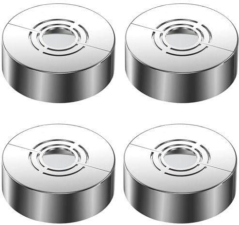 4 Stück Rosette Duscharmatur Heizungsrohr Rosette Abdeckrosette 3 Größen Verstellbar für Wasserleitungen, Duschzubehör, Gasleitungen, Heizungsrohre, Wasserhahndekoration usw