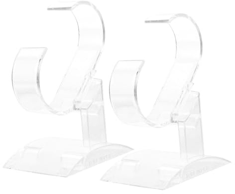 CONGARTENO Kristalluhrenhalter aus Transparentem Acryl, 2 Stück für Uhren | Schmuckhalter, Uhrenständer für Armbanduhren und Armreifen, Kratzfeste Oberfläche, Zuhause und Schaufenster
