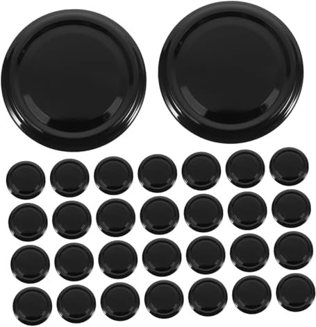 IMIKEYA 50pcs Multipurpose Canning Jar Lids Wide Mouth Seal for Glass Jars and Jam Storage