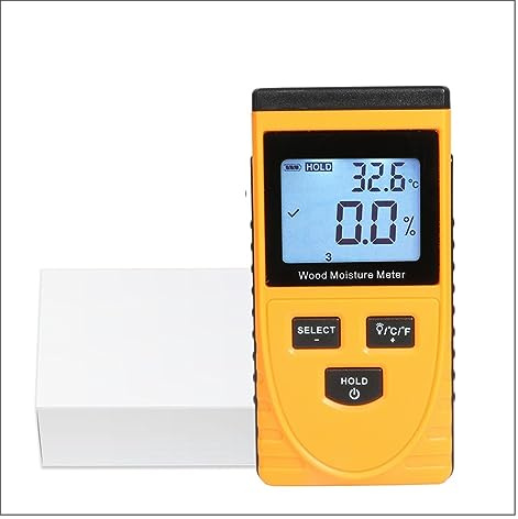 HPHPH Testeur Humidité, 0.5-79.5% humidimètre numérique du Bois GM630 testeur d'humidité du Bois Outils hygromètre détecteur d'humidité du Bois Affichage LCD,Hygrometre