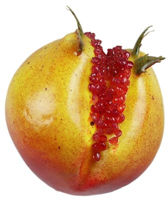 LXJLXD Frutta artificiale, fragole finte, uva, modello realistico, frutta realistica, per fotografia, decorazione della cucina (melograno aperto 37)