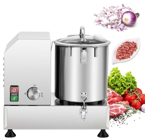 Hachoir à légumes de grande capacité, robot de cuisine commercial – Contrôle de vitesse en continu, coupe automatique