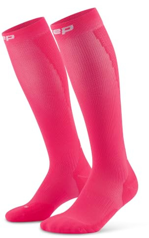 CEP CORE 5.0 TALL – Kompressionsstrümpfe Damen für lange Läufe – Kompressionssocken mit Air-Channels & verstärkten Zonen – laufsocken kompression damen für Regeneration & stabilen Halt
