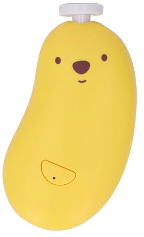 Babynagel Trimmer, Sanfte Pflege Elektrische Babynägelfeile Ruhige Babynagelfeile für Reise (YELLOW)