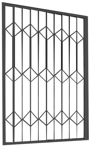 Fenstergitter Einbruchschutz Sicherheitsgitter für Innenfenster mit Einbruchschutz, Schiebefenster Im Erdgeschoss mit Einbruchschutz, Klappbares Balkongeländergitter für Garagenschuppen(2100mmx2000mm)