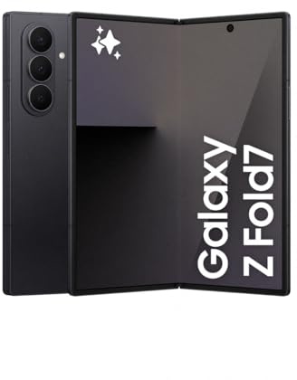 Samsung Galaxy Z Fold7 256GB - Galaxy AI, Ligero y Plegable, Pantalla Grande, Cámara 200MP, Memoria 12GB, Negro Oscuro, Garantía del Fabricante 3 Años + 1 año Extra (Versión Española)