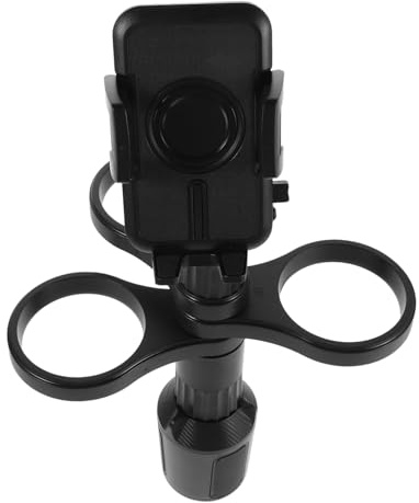 TOBBOMEY Portabicchieri Auto Regolabile Espansore in Abs Supporto Multifunzione con Base Rinforzata Antiscivolo Facile da Installare per Veicoli