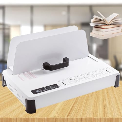 Electric Thermal Binding Machine for A3 A4 A5 A6 Documents - Hot Melt Book Binder, 1-50MM Binding Thickness, 500 Sheet Capacity, Ideal for Invoice & Contract Binding