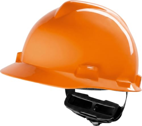 MSA Casco da costruzione V-Gard – non ventilato per cantieri e elettricisti – Casco leggero secondo DIN EN 397 per il lavoro