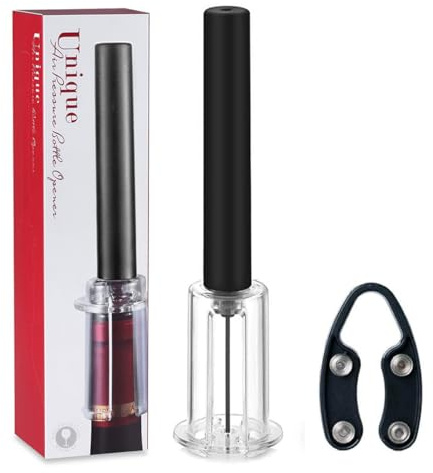 Mincham Wine Opener, Air Pressure Pump Corkscrew Wine Bottle Opener with Foil Cutter, Gifts to Wine Lovers