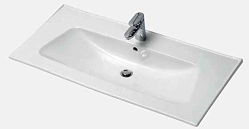 Pelipal Trentino 1070/1100 Keramikwaschtisch/Weiß / 108 x 2,5 x 51 cm