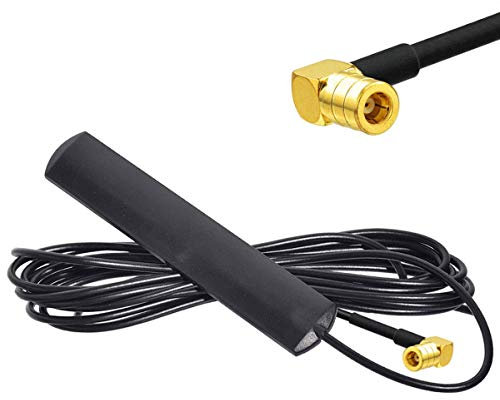 Audioproject A349 - Auto-Radio DAB DAB+ Digital Scheiben-Antenne SMB Adapter 5m Kabel Auto-Antenne KFZ kompatibel mit VW Golf 4 5 6 Audi Opel Ford BMW Seat Skoda Pioneer Kenwood Alpine Sony