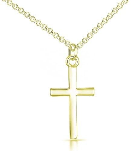 Philip Jones Gold Plated Cross Necklace