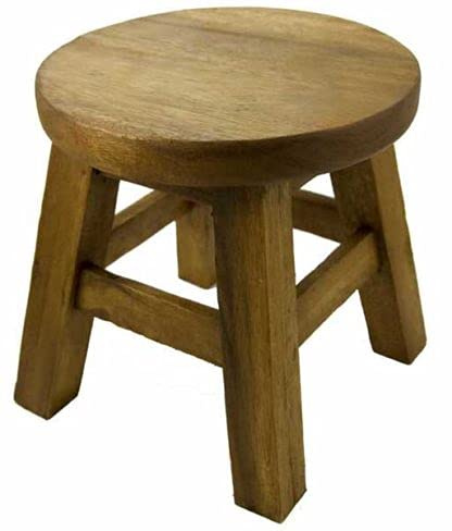 Small Plain Wooden Stool. H26cm. Ideal for children