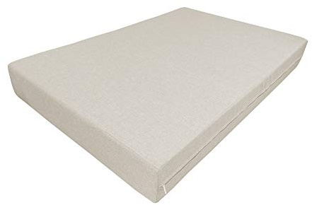 chilly pilley Palettenauflage Schaumflocken Palettenkissen Palettenpolster Palettenmöbel Palettensofa Rückenlehne Gesteppt Sitzkissen Abnehmbar Seitenkissen Set (Sitzkissen 120x60x12, Creme)
