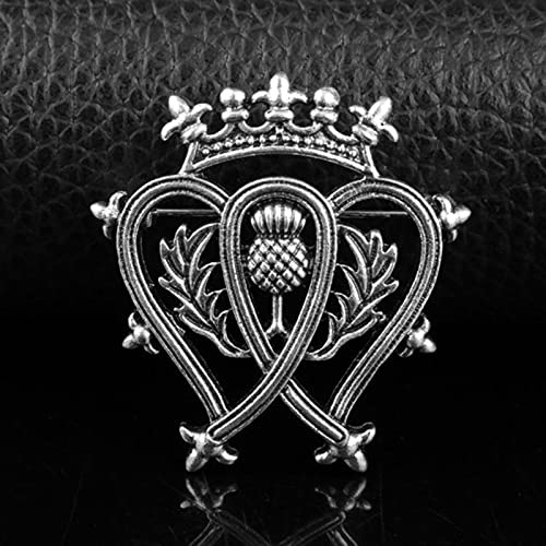 HCMA Kelten Knoten Broschen Wikinger nordischen Schmuck Kragen Abzeichen Pins Outlander Schottische Distel Brosche für Männer & Frauen
