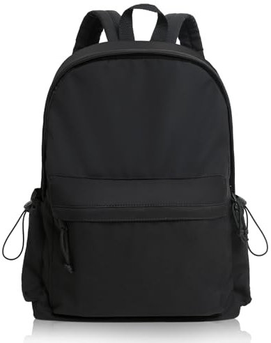 BITUOR Schulrucksack Mädchen, Rucksack Schule Teenager, Schultasche Damen, Schulranzen mit Laptopfach, Wasserdichter, Multi-Tasche Tagesrucksack für Uni, Schule, Schwarz, Schöne Weihnachten Geschenke