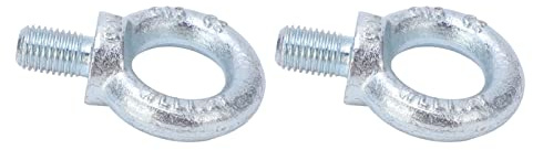 Augenschraube, 2 Stück Heberingschrauben, Hebeschulter-Augenschraube mit Tiefem Gewinde, für Schiffbau-Hafen-Stromversorgung M20, Rund (M20)