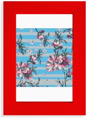Rhododendron Drawing Art Picture Display Art Red Photo Frame