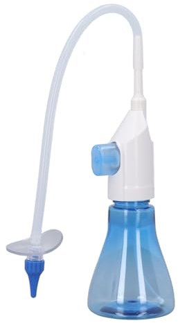 Keenso Kit de Lave-Oreilles à Buse Jetable, Irrigateur d'oreille Doux et Efficace avec 30 Buses, pour Un Usage Domestique (Bleu Ciel)