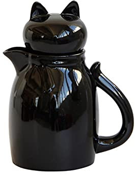 Pitcher Gravy Boat Cat Ceramic Milk Jugs with Lid Milk Cream Cup Coffee Creamer Latte Art Pitcher Kitchen Accessories