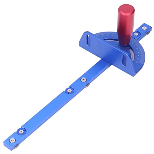 Miter Gauge for Table Saw, Table Saw Accessories Portable Aluminum Alloy with Removable Dial for Carpentry, Woodworking, Measuring