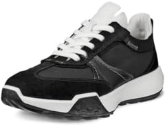 ECCO Retro Sneaker Donna, Nero, 39 EU