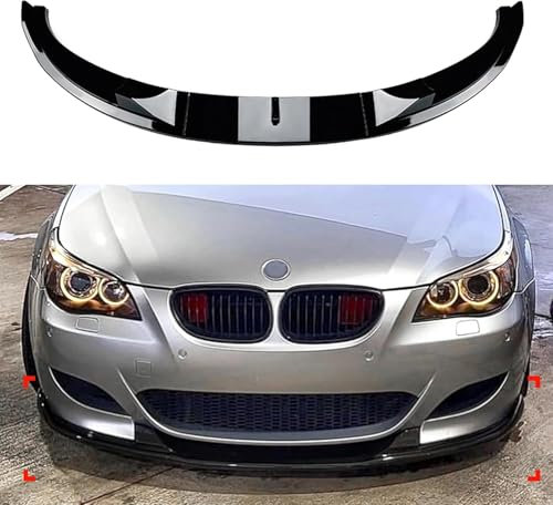 ANYANH Auto Frontlippe Frontspoiler für BMW 5 Series E60 E61 M5 2005-2010, Frontstoßstange Spoiler Lippe Spoilerlippe Splitter Diffusor Kit Protector