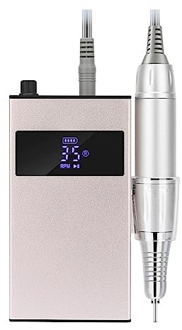 SdaryWare Ponceuse à Ongles, perceuse à Ongles Rechargeable 35000 TR/Min, Nail Master pour manucure, fraiseuse à Ongles Portable avec écran LCD HD, Outils Professionnels pour Ongles