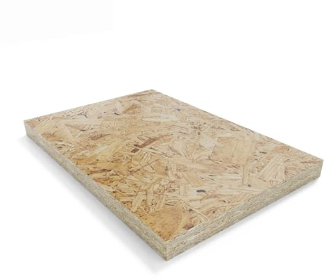 Pannello OSB 6 mm, Dimensione 124x61 cm - Legno Compensato per Costruzioni, Fai-da-te, Arredamento e Lavori Manuali (124X61CM)