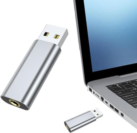 Scheda audio USB - Adattatore AUX da 3,5 mm a USB con configurazione plug