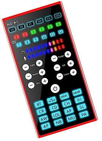 OSOLADY Live-soundkarte Mit Rauschunterdrückung Für Streaming Und Telefonie Audiokarte Für Live-übertragungen Und Aufnahmen Professioneller Voice Changer