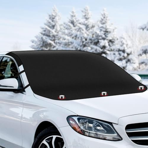 Copri Parabrezza Auto Inverno, Copri Parabrezza Auto, Copri Vetro Auto Ghiaccio, Esterno per Maggior Parte dei Veicoli Antigrandine Anti Gelo Retrovisore, copertura per parabrezza