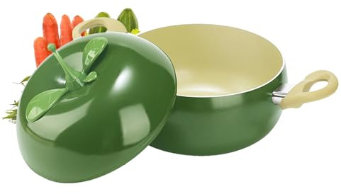 Cacerola Para Salsas Con Tapa | Olla Para Cocción Lenta De Verduras Y Frutas - Sartén Con Tapa - Para Inducción Estufas Placas De Cocción Freír Cocinar Guisar Leche Sopa Y Hervir A Fuego Lento