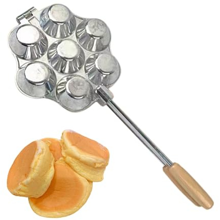 Vibhgtf Plateau à cupcakes - Moule à muffins anti-adhésif résistant en aluminium pour desserts | Moule à 7 trous pour mini gâteaux, brownies, cupcakes, muffins, cuisine, pâtisserie, maison, événement