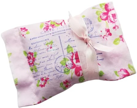 Dream Pillow – Herbal Sleep Sachet with Chamomile, Lavender & Mugwort | Handmade Aromatherapy Mini Pillow for Peaceful Sleep & Relaxation - French Floral Pink