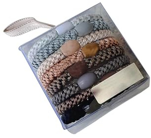Bunte Haargummi, 8 Stück Haargummis Damen Mehrfarbigen,Mehrfarbigen Haargummis, Modische Damen Haarbänder, Geflochtene Hair Ties, Geeignet Für Dickes, Glattes Und Lockiges Haar (F#)