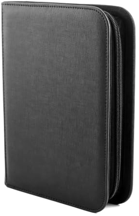 Trading Card Album, Portable Trading Card Album, Card Storage Book, Black, 4 Pockets, 20 Pages, Waterproof, For Store Photos, Cards, Collectible Cards, ID Cards