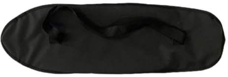 Borsa per skateboard, in nylon, leggera, portatile, per longboard, colore nero, per ragazzi, adulti, all'aperto, strada, spiaggia, sabbia, parco, cortile, estate, campeggio, escursionismo