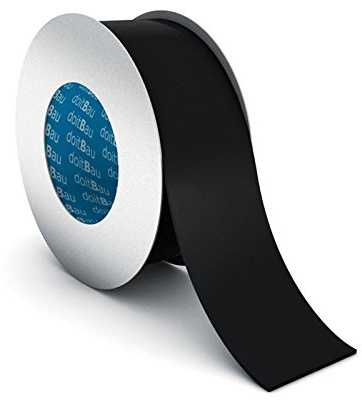 doitBau deflexx plus Unterspannbahn-Klebeband schwarz 60 mm x 25 m, 1 Rolle, für Dampfbremsfolien, Dampfsperrfolien und Unterspannbahnen