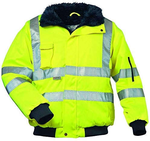 Elysee Warnschutzpilotenjacke Friedrich Warnjacke Gelb Winterjacke Langarm S - XXXL Unisex-Erwachsene Outdoor-Enthusiasten Fischer Mantel Jacke Einfarbig Gelb