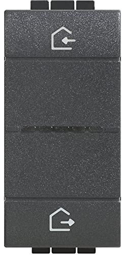 Bticino LN4570CWI Comando Scenari Wireless Entra ed Esci Wireless Livinglight, per Creare Scenari Personalizzabili di Luci e Tapparelle, 1 Posto