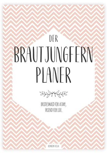 Planer mit Brautjungfer Aufgaben, Willst du meine Brautjungfer sein, Geschenk zum Fragen, Rosa, mit Tipps und Ideen