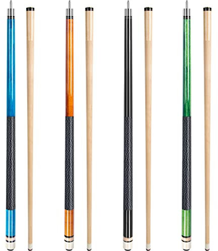 AKLOT Pool Queue, Pool Queues 58 Queue Sticks Pool Cue Erwachsene Kanadischer Ahornholz Queue Stick Pool Cues für Professionelle Billardspieler 18 19 20 21 oz