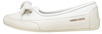 Candice Cooper Candy Bow-Ballerines en Cuir tamponné, Blanc 42