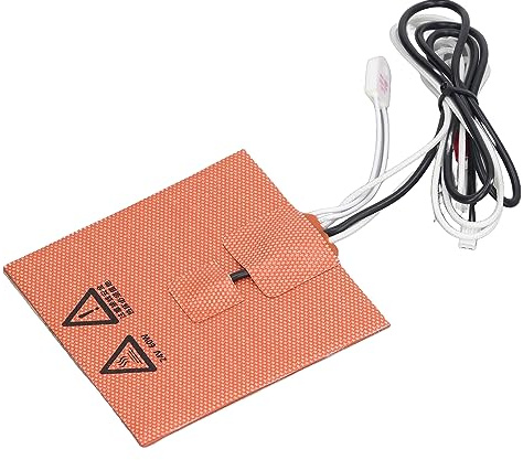 3D-Drucker-Silikon-Heizkissen, 10 X 10 Cm, Heizplatte, Gute Wärmeleitfähigkeit, Flexibles 3D-Drucker-Heizkissen, 3D-Drucker-Teile