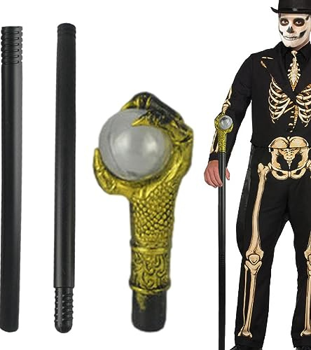 Gehstock für Halloween, zum Spazieren, für Halloween, Cosplay, King, tragbar, Halloween-Accessoire, für Maskerade