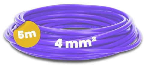 Kalitec 5m H07V-K 4 mm² Aderleitung Violett - Flexible Verdrahtungsleitung